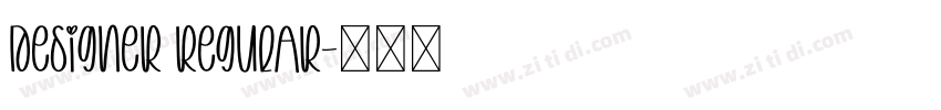 Designer Regular字体转换